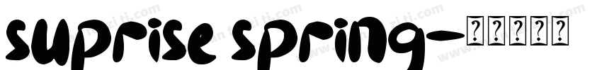 suprise spring字体转换